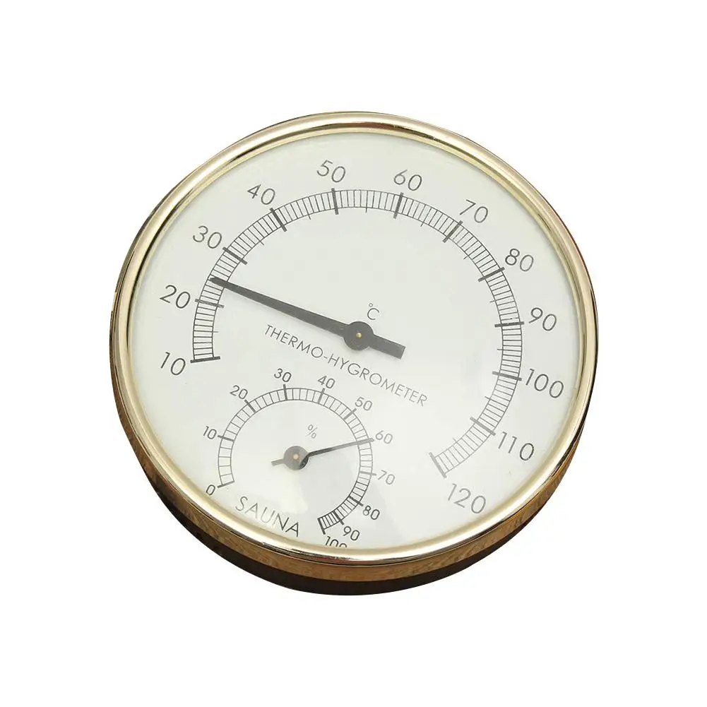 Термометр для сауны, гигрометр с металлическим циферблатом, измеритель температуры и влажности, аксессуар для помещений