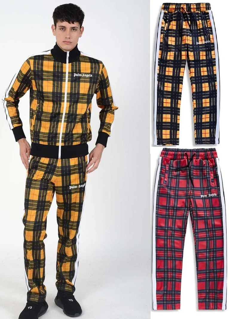 

19ss Palm Angels Pants Men Women Safari Style Cargo Trousers Harajuku Embroidery Hip Hop Joggers Palm Angels Sweatpants Jogger