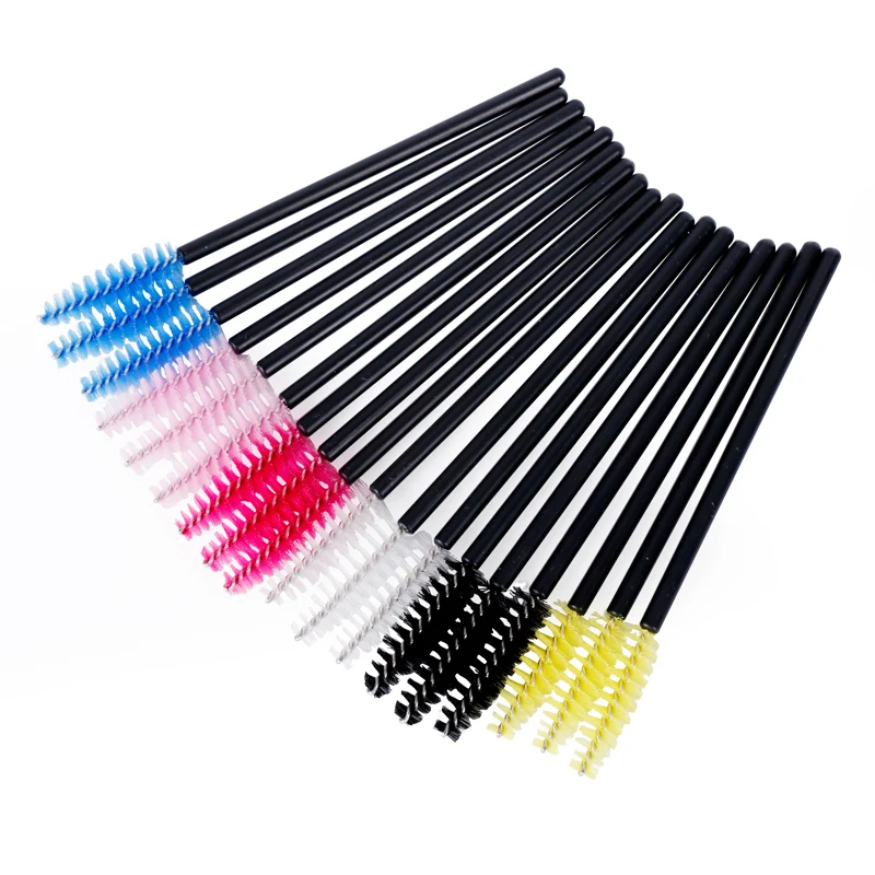 

50pcs Eyelash Extension Disposable Eyebrow Brush Mascara Wand Applicat Spoolers Eye Lashies Cosmetic Brushes Set Makeup Tools