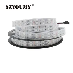 SZYOUMY 120 светодиодный s/m двухрядный SMD 5050 Светодиодная лента 12 В силиконовая трубка водонепроницаемый гибкий свет 50 м/лот Рождественская