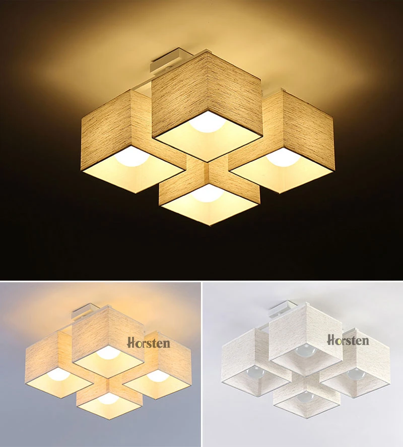 Fabric Art Cloth LED Ceiling Light 469 Heads Nordic Simple Ceiling Lamps Modern Living Room Lamp Bedroom Lighting 110-240V (3)