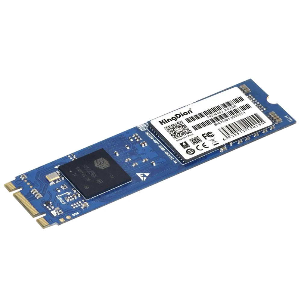 

KingDian M.2 NGFF Solid State Drive 256GB M.2 2242 Disk for Desktop PCs and MacPro (N480 80mm) N480 240GB