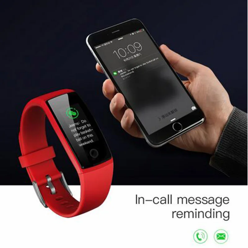 V29 Smart Wristband Bracelet Fitness Tracker Heart Rate Monitor Blood Pressure Smart Band for iPhone X 8 Plus Samsung Note 8 5 4