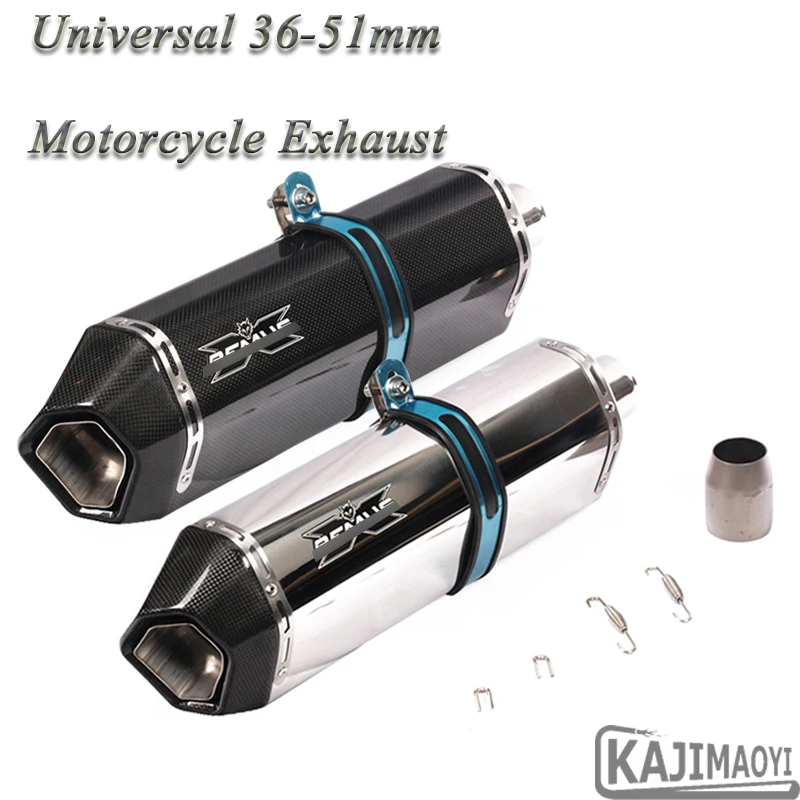 Universal Motorcycle REMUS Exhaust Pipe Escape Modified Inlet 51mm