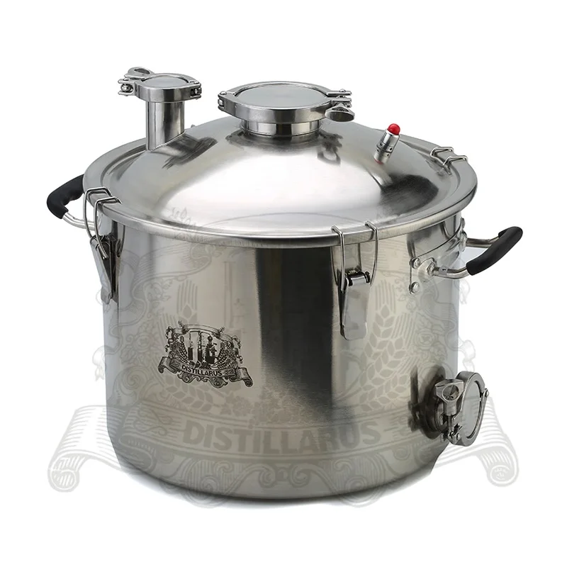 

Boiler, Distillery tank , Pot 25L (5,5 Gal) stainless steel 304. Three layer bottom for induction heater