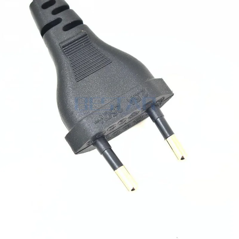 European EU VDE 2PIN Plug short Power Cable EU IEC 320 C7 Figure 8 AC Power Cord 20cm charging cable usb charging cable ac power cable For Radio Battery Chargers PSP 4 CD Play