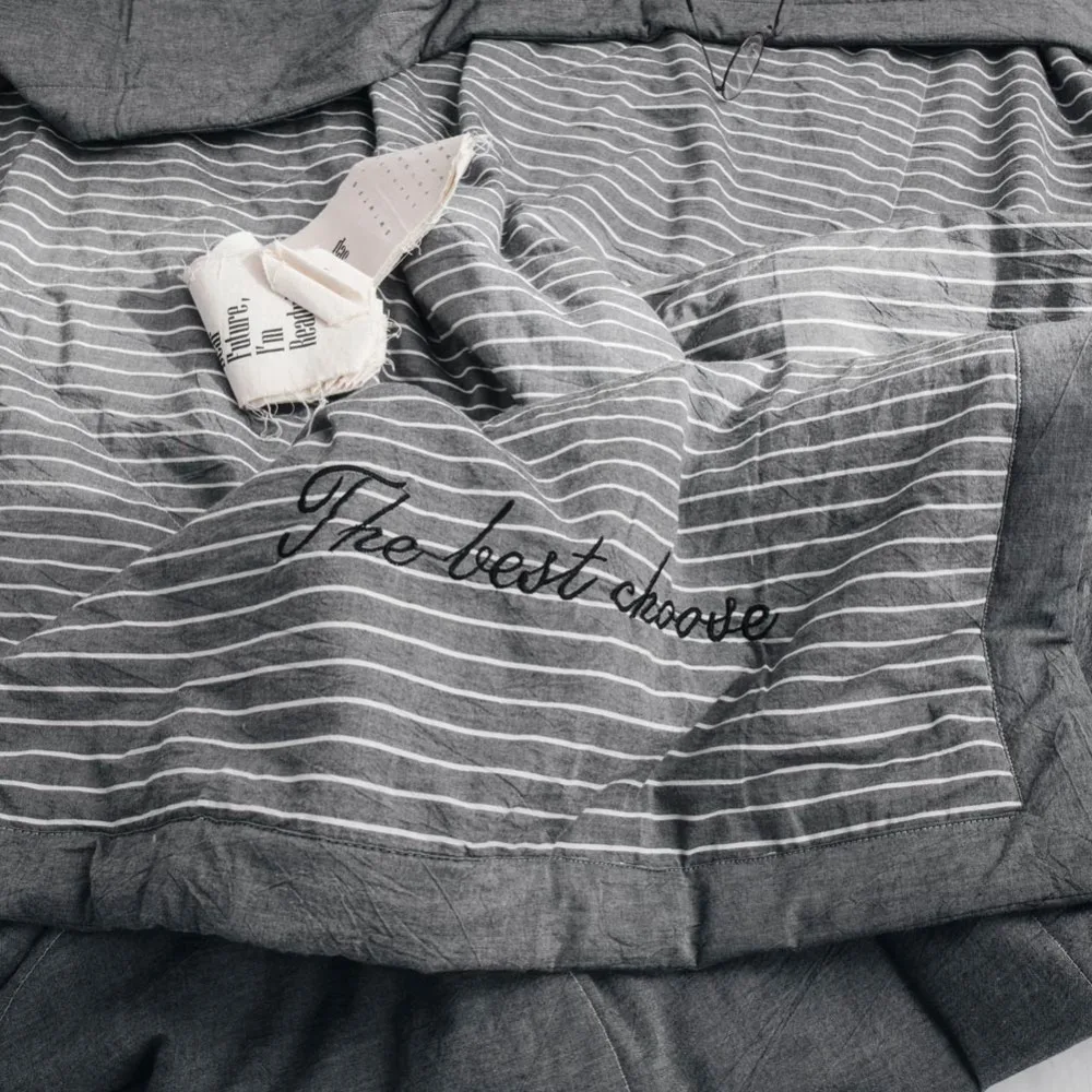 Розовый простой пледы хлопковая ткань для выстегивания хлопок наполнитель кондиционер одеяло ed одеяло летнее одеяло Твин Королева Король Размер