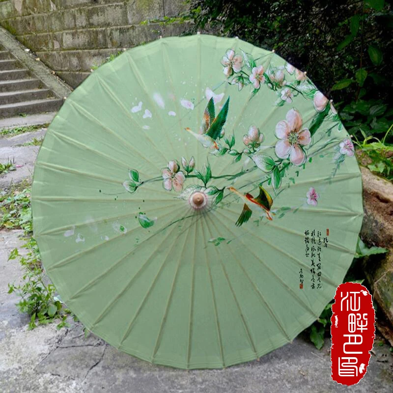 Paraguas de papel engrasado clásico de primavera a estilo chino antiguo decorado paraguas japonés mujeres danza Accesorios|oil paper umbrella|japanese style umbrellajapanese umbrella - AliExpress