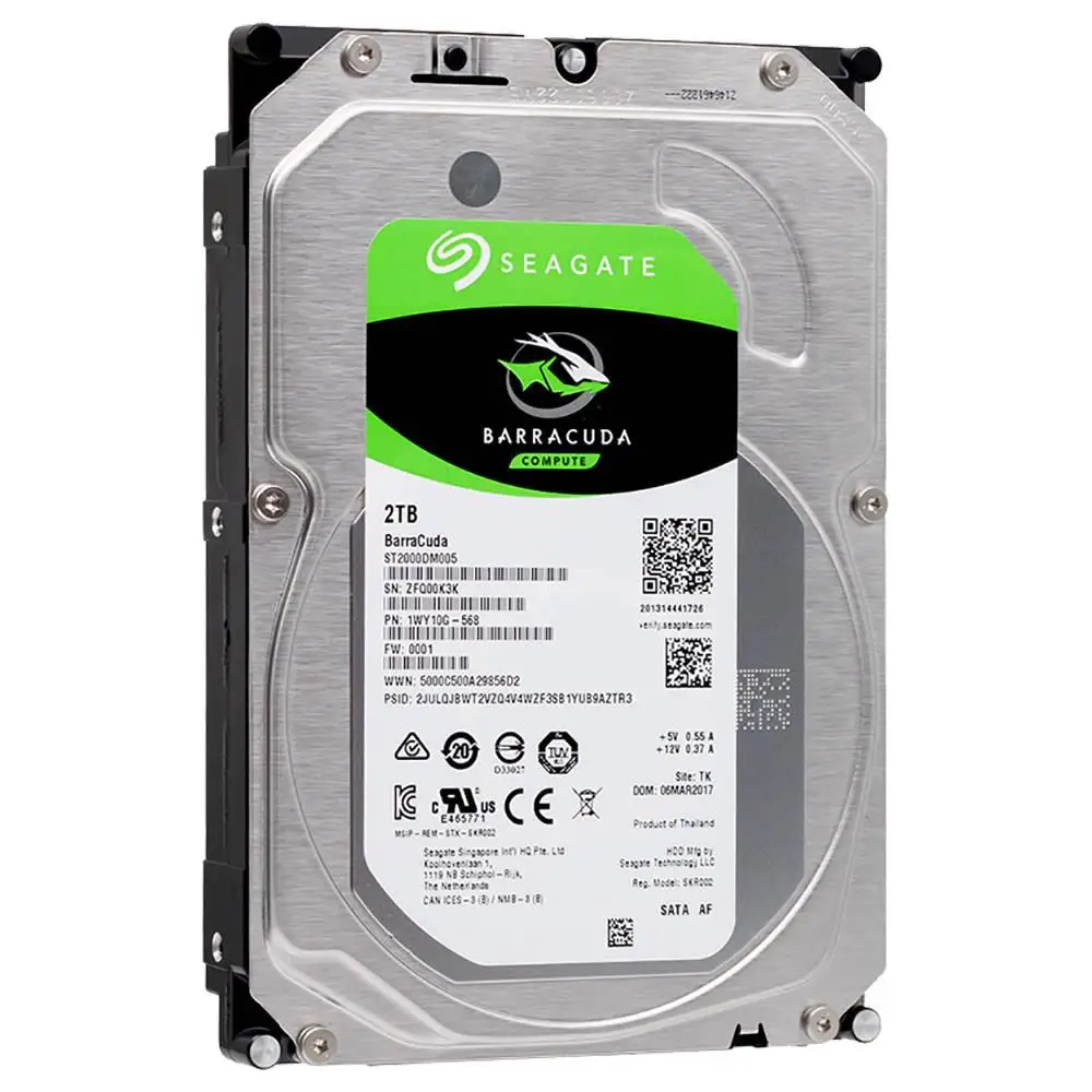 Seagate 2TB Desktop HDD Internal Hard Disk Drive Original 3.5 '' 2 TB 7200RPM SATA 6Gb/s Hard Drive For Computer ST2000DM008