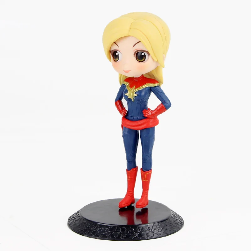 15 см Q Posket Super Hero Carol Danvers черная Widow Марвел Капитан Qposket Edition экшен-фигурка из ПВХ Коллекционная модель игрушки