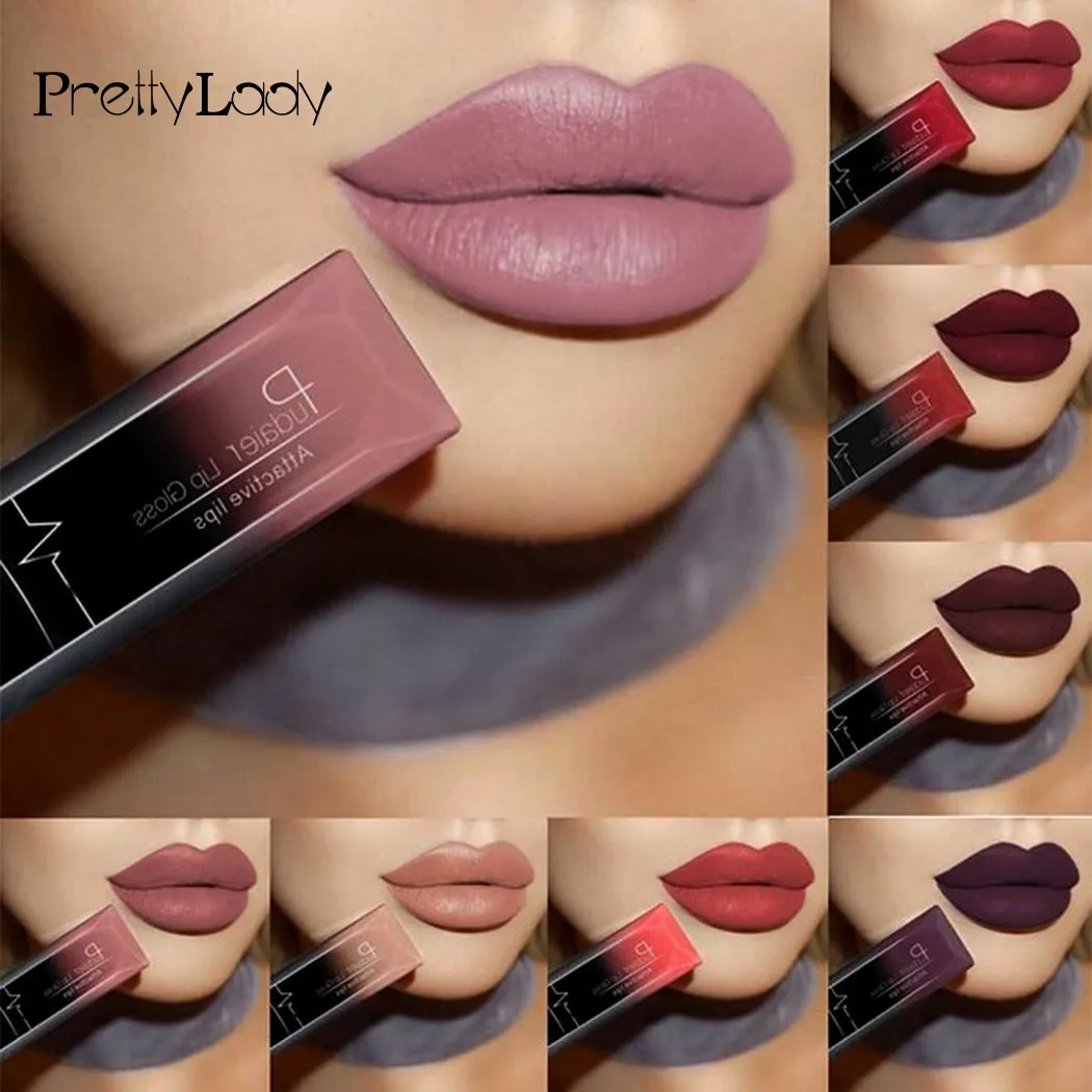 Nude Sexy Lipstick Metallic Lip Gloss Longlasting Pigment Matte Liquid Lipstick Women Fashion Makeup Cosmetic Valentine’s GIFT 1