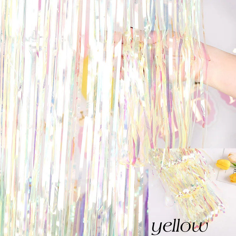 yellow color curtains