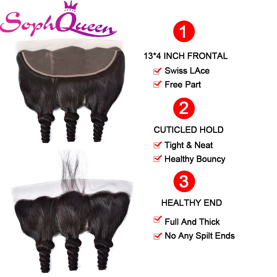 Soph Queen Hair Malaysian Remy Hair Bundles With Closure Loose Wave Bundles With Lace Frontal Closure Human Hair Extensions Soph Queen Hair Malaysian Remy Hair Bundles With Closure Loose Wave Bundles With Lace Frontal Closure Human Hair Extensions