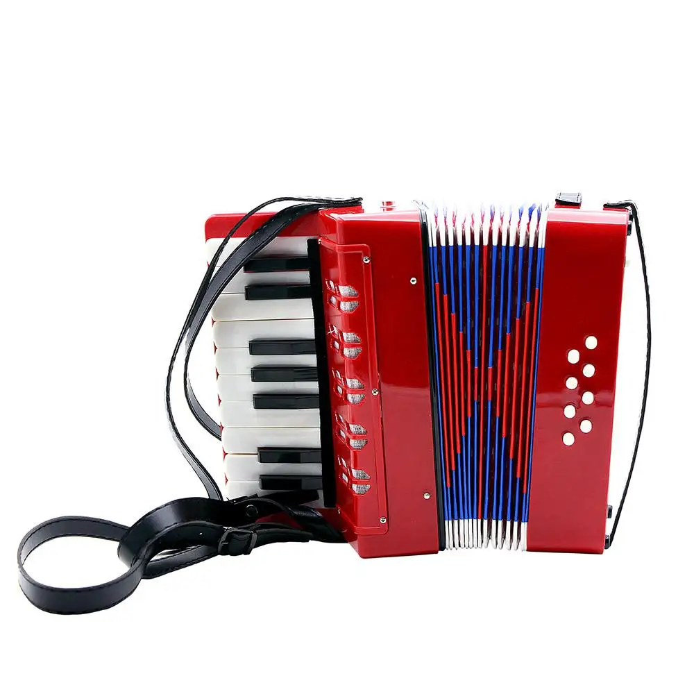17-Key 8 бас мини маленький аккордеон образовательная клавиатура детский музыкальный инструмент группа Игрушка Аккордеон для детей начинающих
