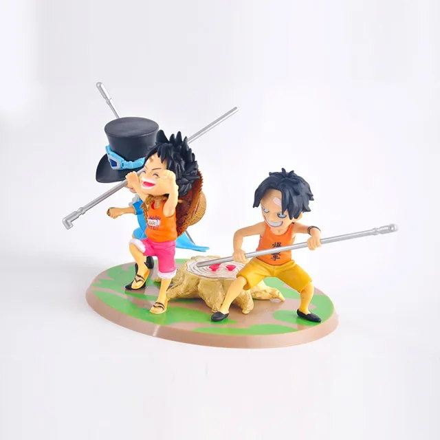 Anime One Piece Figure Ace Promise of Brothers Statue Collectible PVC Action Figure Toy