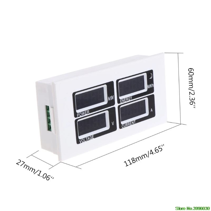 Moda 80 4in1 Digital Amper&iacute;metro Volt&iacute;metro Watt Medidor De Energia De Energia AC-260 V 100A PZEM-004