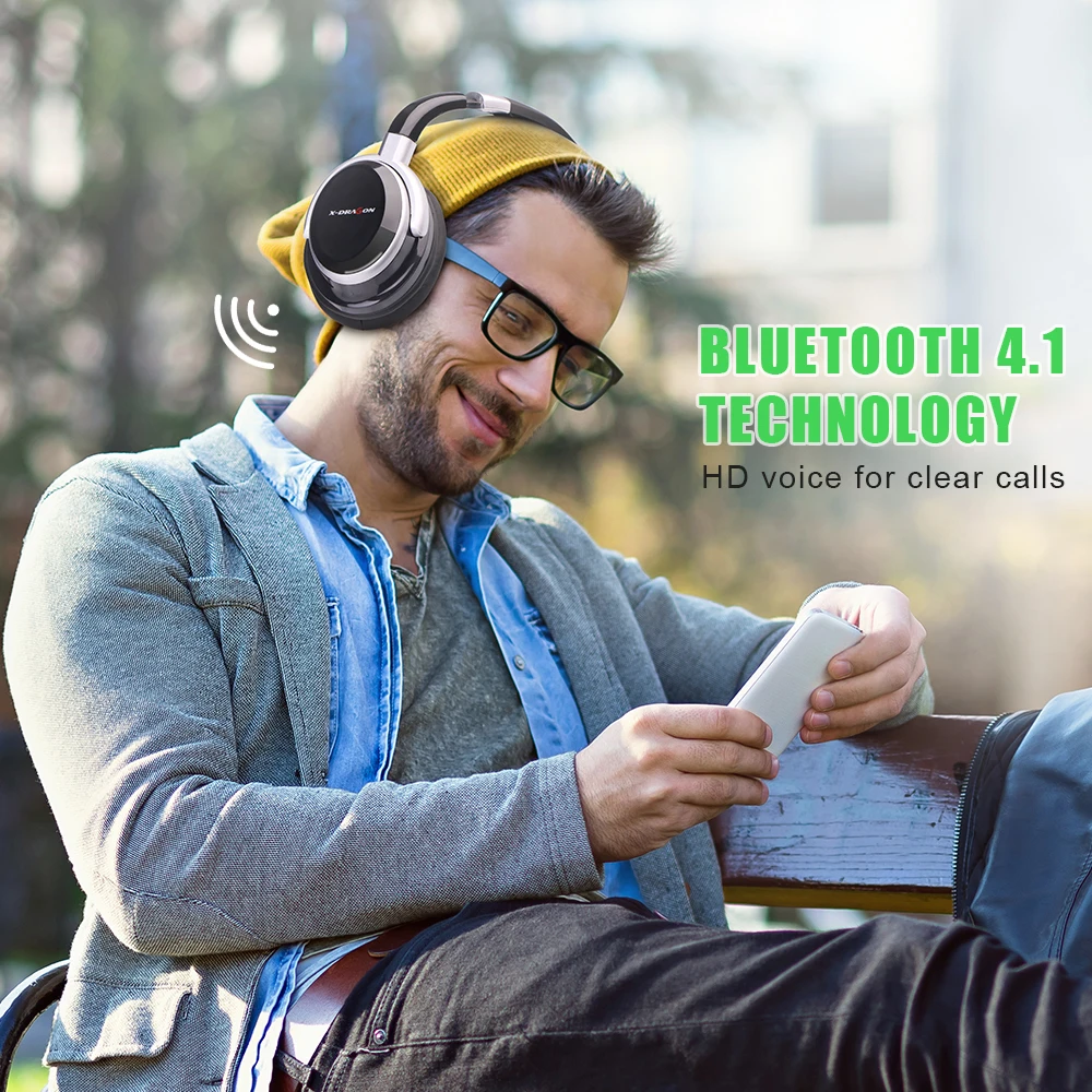 Наушники с шумоподавлением наушники беспроводные Bluetooth Hi Fi стерео