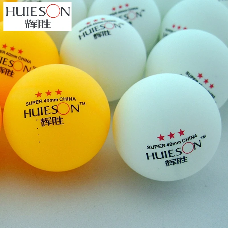 Эксклюзивные мячи для настольного тенниса Huieson 100 шт. 40 мм 2 9 г трехзвездочные Мячи