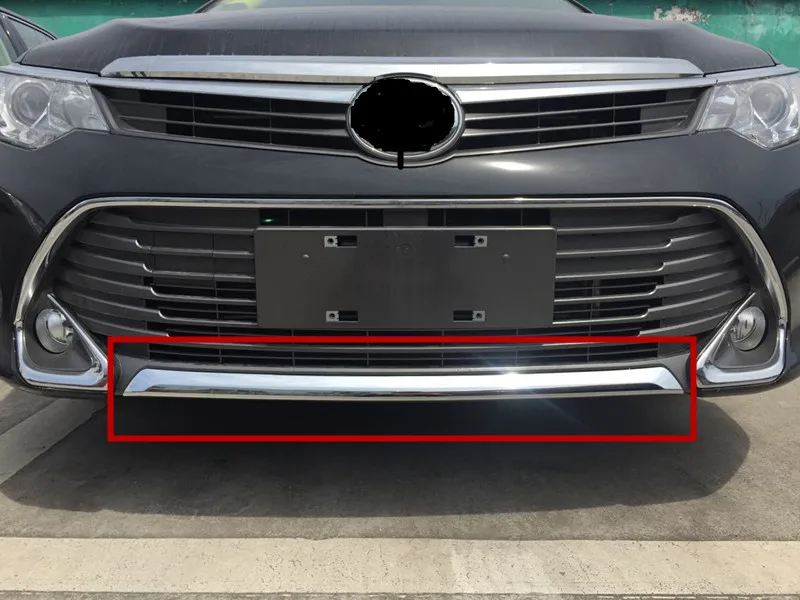 

Car styling stainless steel lower front bumper protector trim for TOYOTA Camry 2015 2016 2017 not fit for north america model