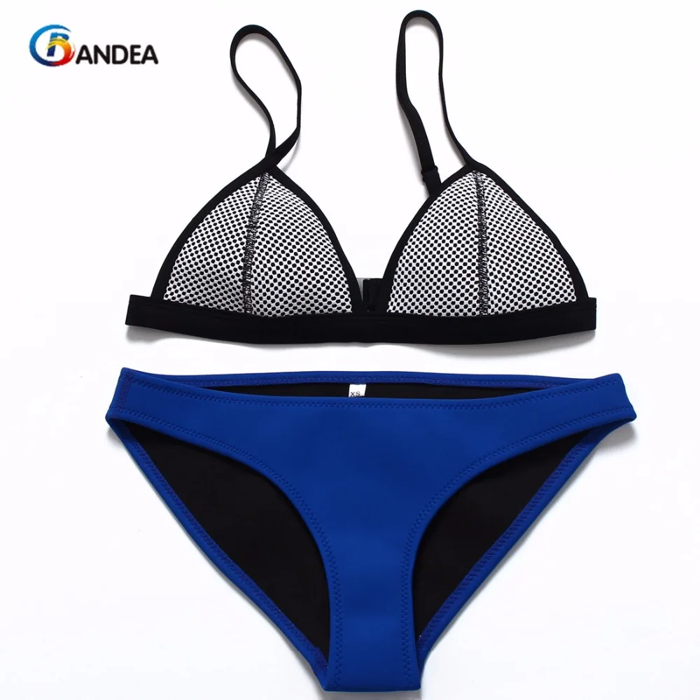  BANDEA 2017 New Mesh Swimwear Women Sexy Bikini Set Low Waist Swimsuit bikinis de las mujeres Biquini HA205G 