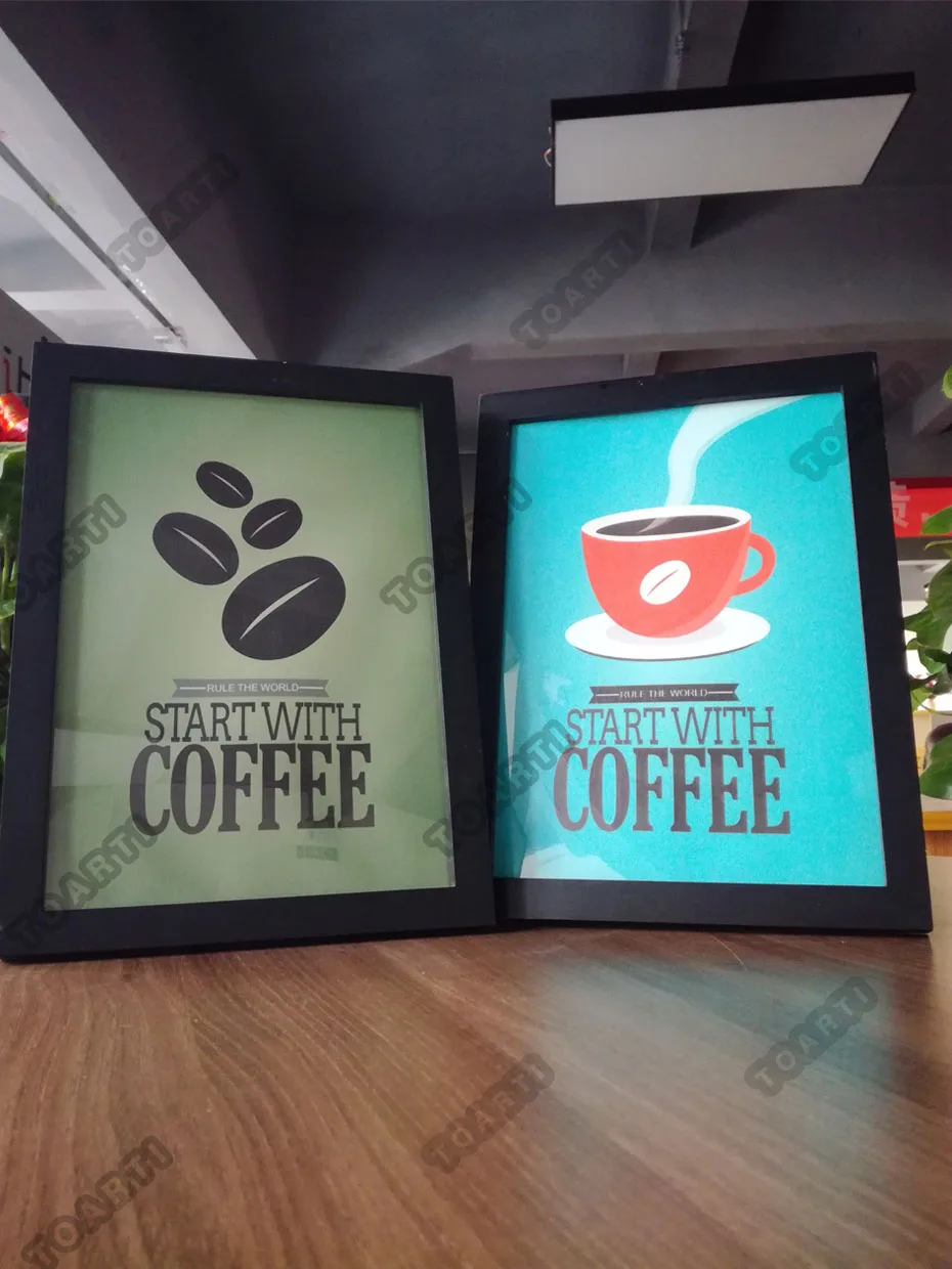 Start With Coffee Vintage Poster&Prints Retro Canvas Painting For Kitchen Coffee Shop Wall Picture For Diningliving Room Decora (2)