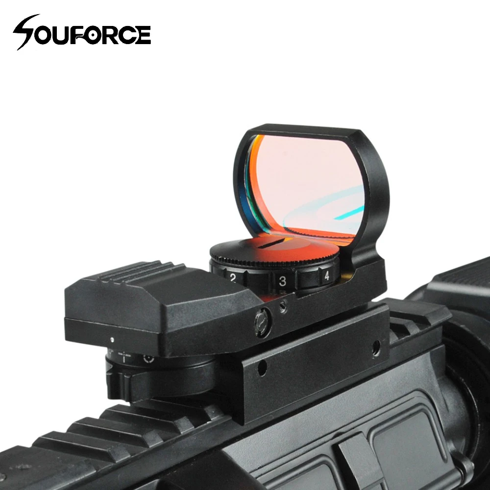 Neue Ankunft 1x22-33mm Multi 4 Absehen Electro Red Dot Sight Zielfernrohr mit Halterung für 20mm Schiene E Neue Ankunft 1x22-33mm Multi 4 Absehen Electro Red Dot Sight Zielfernrohr mit Halterung für 20mm Schiene E