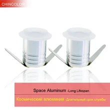 10 шт. Светодиодный точечный светильник для шкафа светодиодный точечный мини-светильник 1 Вт 3 Вт потолочный светильник для шкафа светильник AC85-265V алюминиевый долгий срок службы IQ