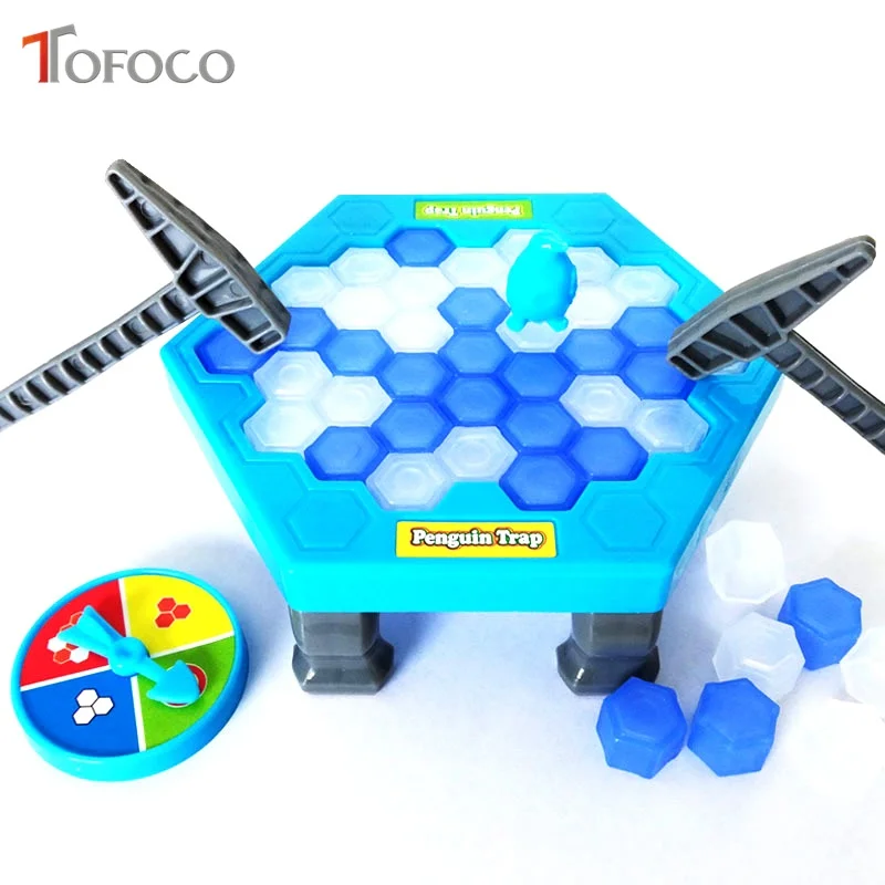 

TOFOCO Mini Penguin Ice Breaking Table Save The Penguin Great Family Game Toys Gifts Desktop Fun -Who Make The Penguin Fall Off