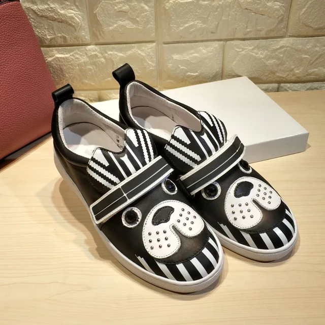 

Hot Woman Sneakers Low Top Cute Dog Animal Pattern Women Flats Fashion Slip On Loafers Women Flats Lady Casual Shoes Chic