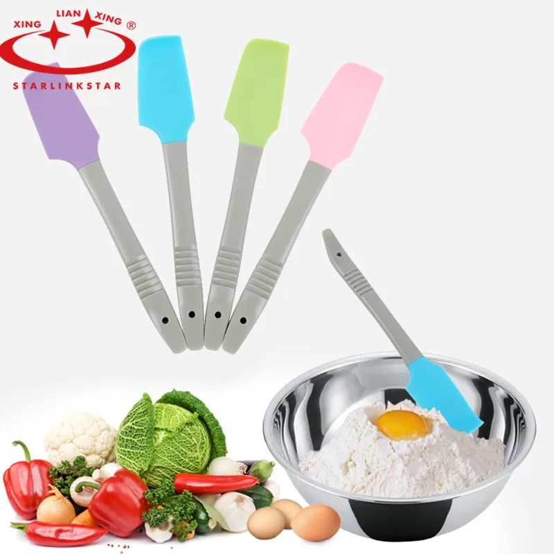 

1Pc FDA Baking High Temperature Cake Cream Small Food Grade Silicone Scraper Blade Batter Mixing Knife Kitchen Baking Tools