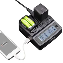 LVSUN Universal Phone+AA+Camera Car/AC LI-50B LI 50B Charger For OLYMPUS SP-800UZ u6010 u6020 u9010 1000 Series u TOUGH 6000 601