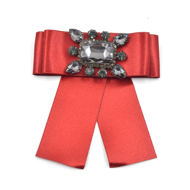 Женская Брошь бант CINDY XIANG булавка ручной работы с кристаллами и лентой|brooches for