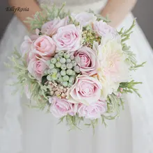 Свадебный букет невесты букет для невесты Искусственные цветы свадьбы розовая пудра matrimonio brumiloft