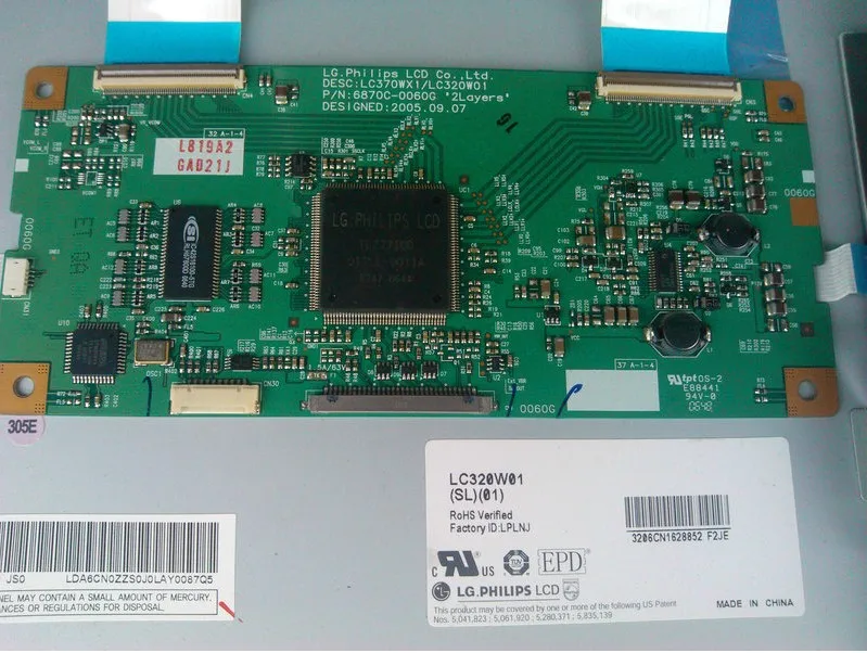 

6870C-0060G Logic Board For LC370WX1/LC320W01