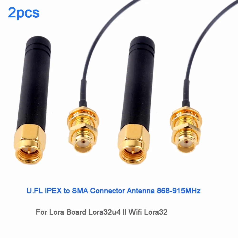 2 комплекта LoRa32u4 RA02 RA-02 433 МГц Lora модуль макетная плата IOT с антенной, дальность 1 км LiPo Atmega328 SX1278 DIY0031