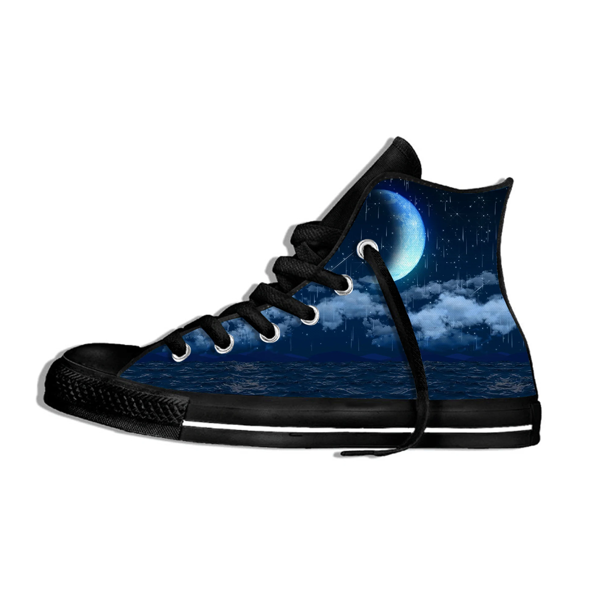 

Beautiful Starry Sky Night Star Lightweight Men's/women's Casual Fashion Shoes Flat Canvs Sneakers Breathable High Top Shoes