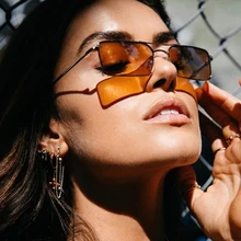 Винтажные металлические мужские Квадратные Солнцезащитные очки женские новые брендовые дизайнерские ретро оправы мужские женские прозрачные линзы солнцезащитные очки оттенки