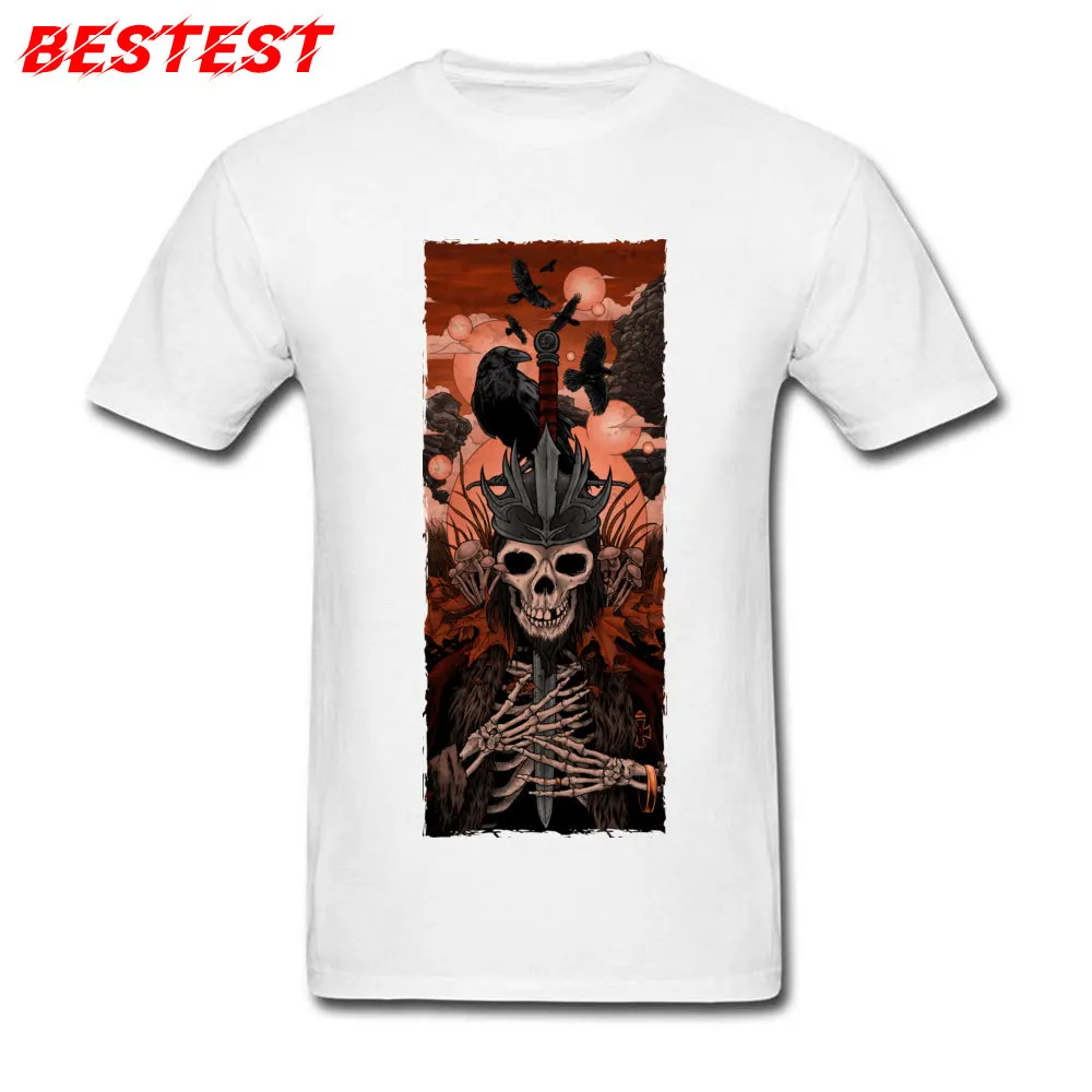 Heavy Lies the Crown T-shirts Camisa Short Sleeve Wholesale O-Neck All Cotton Tops T Shirt cosie T Shirt for Men ostern Day Heavy Lies the Crown white