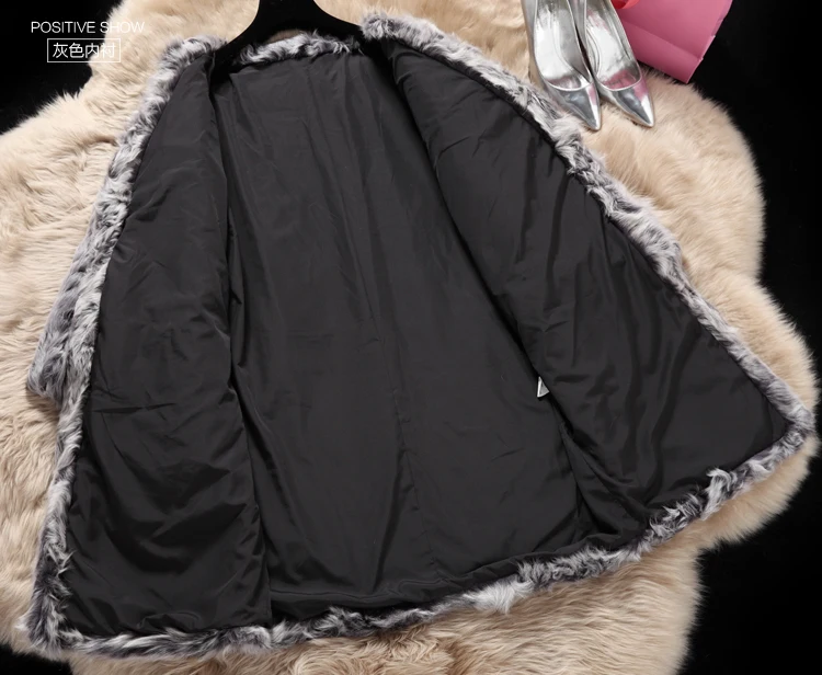 Натуральная шерсть шуба Модная тонкая и длинная секция мех ягненка женская куртка с v-образным вырезом