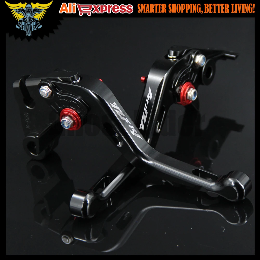 Новый лазерный логотип (YZF R1) черный ЧПУ алюминиевый регулируемый 2 пальца