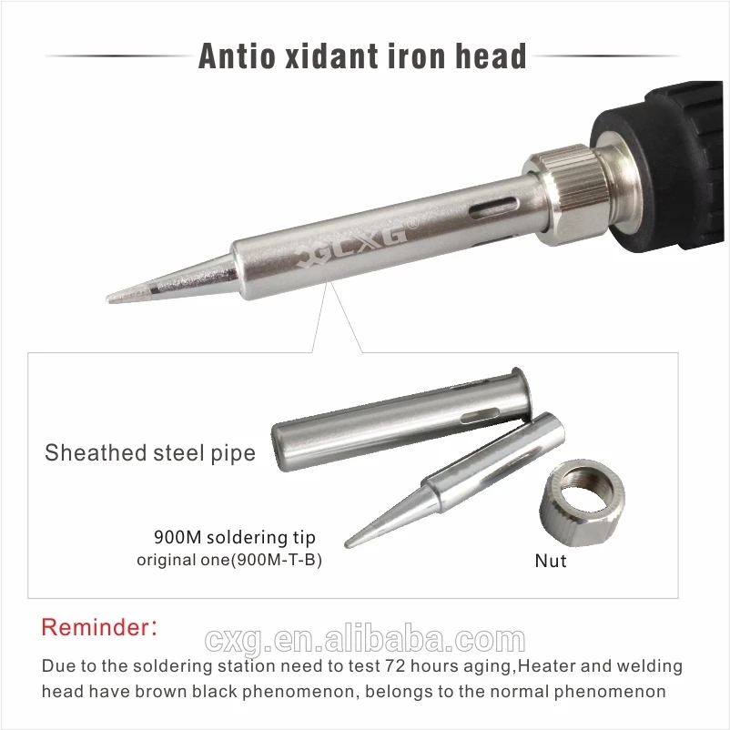 CXG E90W Electric Soldering Irons 90W 220V LED Adjustable Temperature EU plug Welding Solder Station Heat Pencil Soldering iron (6)
