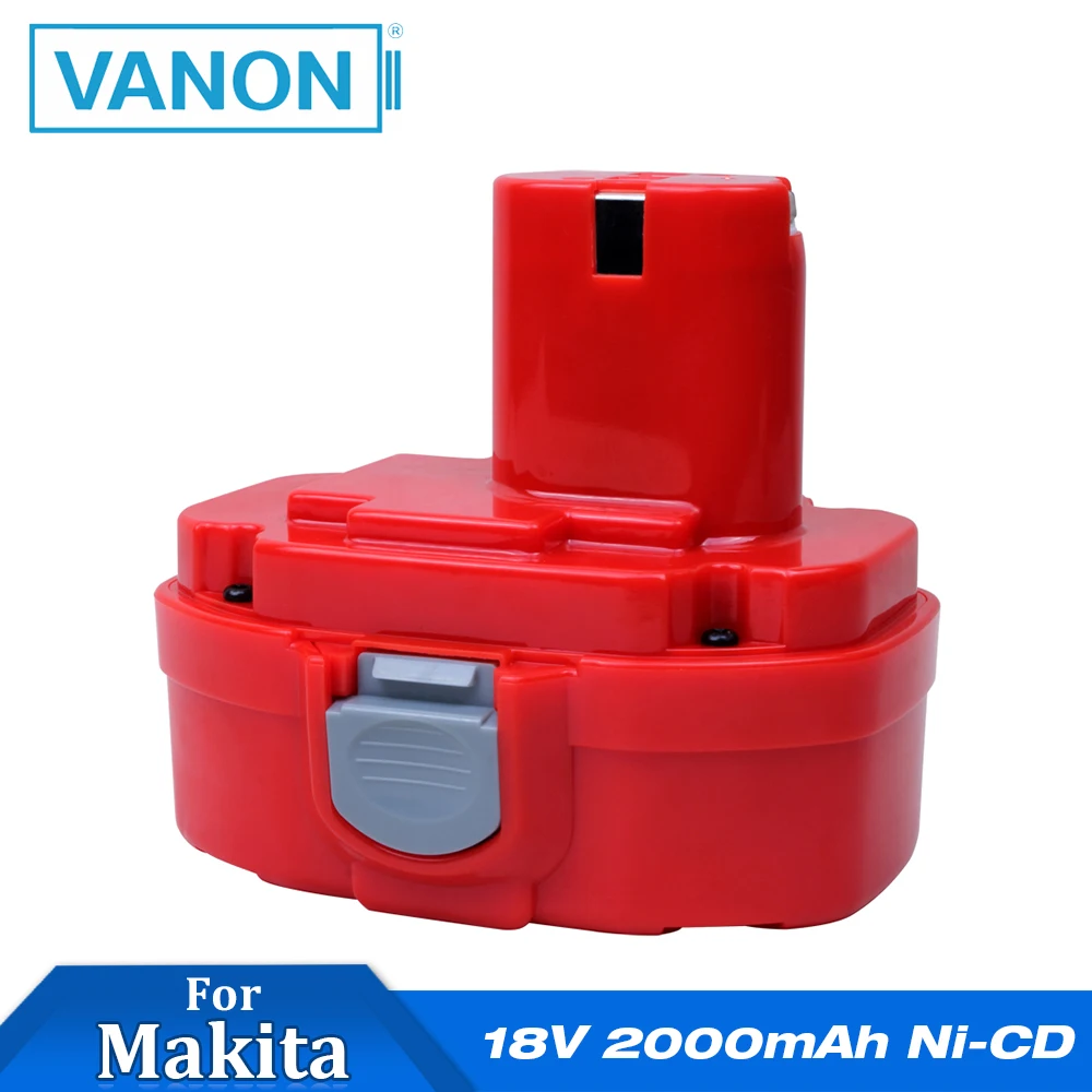 

VANON For makita 18V 2000mAh 18 VOLT 2.0Ah Rechargeable Cordless Power Tools Battery 4334D 192826-5 1823, 1833,