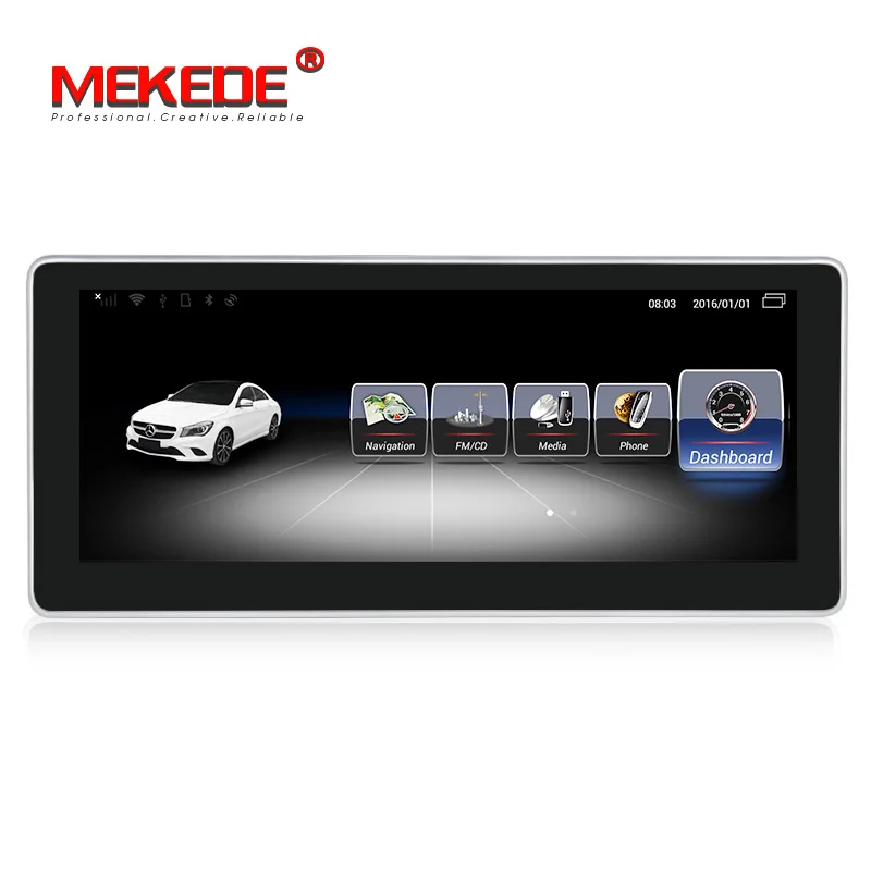 Cheap HD Android 7.1 car dvd gps for Mercedes Benz C Class W204 S204 2008-2010 10.25" touch screen GPS Navigation stereo radio 2