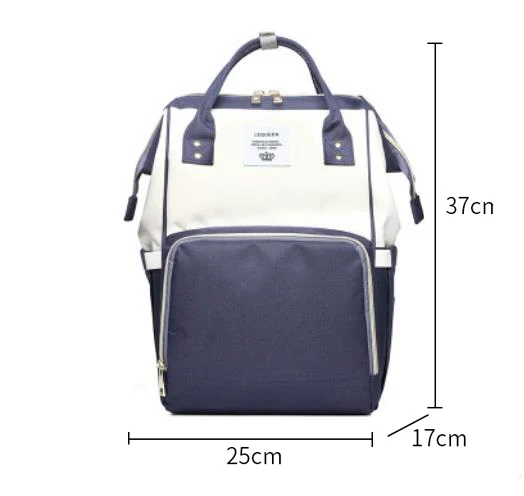 Сумка для подгузников, рюкзак для мам, сумка для беременных, большая сумка для подгузников, Bolsa Maternida, с принтом, Bebe, детская сумка, рюкзак для путешествий, для ухода за ребенком, гидросумка - Цвет: Dark blue