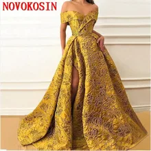 14 Color Plus Size Long Evening Dresses 2019 Elegant Cap Sleeve High Quality V-neck Sexy High Slit Saudi Arabia Gold Formal Gown v neck slit sleeve high low blouse