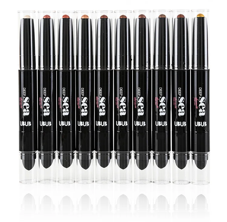 UBUB Double Head Eyeshadow Pencil Shimmer Luminous Earth Color Long Lasting Glitter Eye Shadow Palette Eyeshadows Korean Makeup (16)