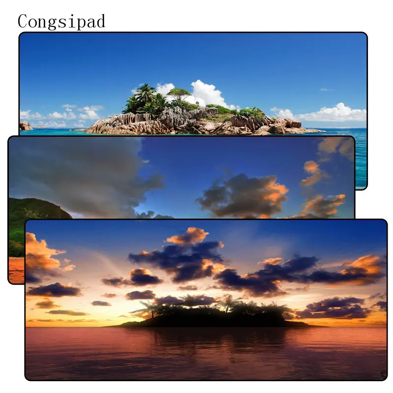 Congsipad 900*400MM Cloud Scenery Mouse Pad Large Pad Laptop Mouse Notbook Computer Creative Rubber Mat Gaming Mousepad For LOL
