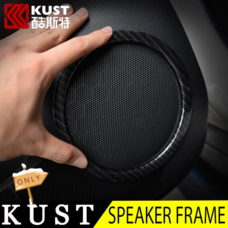 Kust 4 PCS Car Speaker Trim Covers For Xtrail 2014 2015 Auto Door