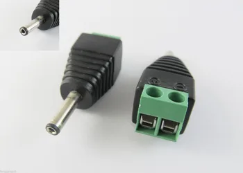 

10pcs 3.5x1.35mm Male Plug TO AV Screw Terminal Plug Connector CCTV Video AV Balun
