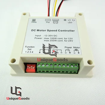 

12V 24V 30V Multifunctional DC Motor Controller Switch Automatic Reversal DC motor Control for SCM PLC and other upper control